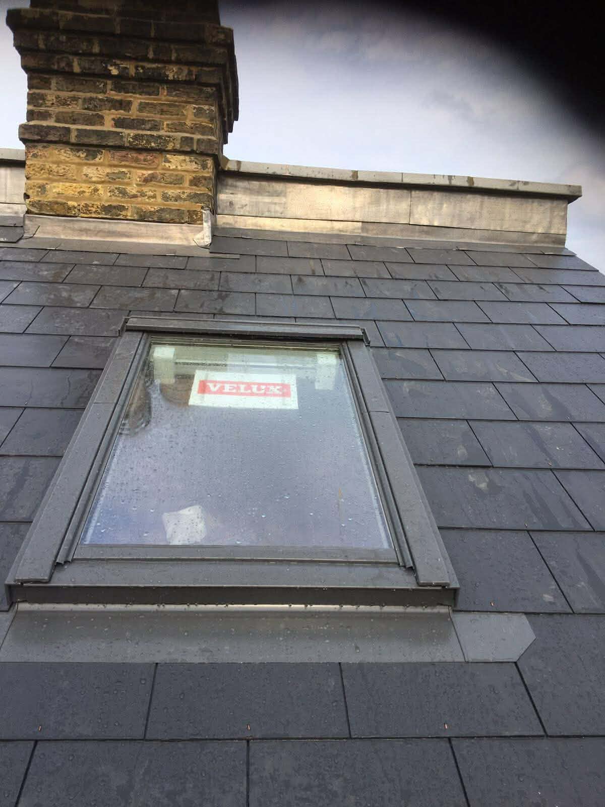 Completed roofing completed and sealed after works